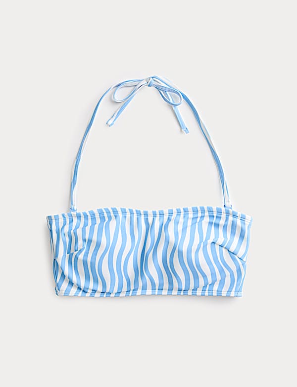 Printed Bandeau Bikini Top - KG