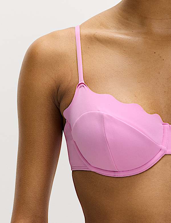 Wired Sculpt Scallop Bikini Top (A-E) - SE