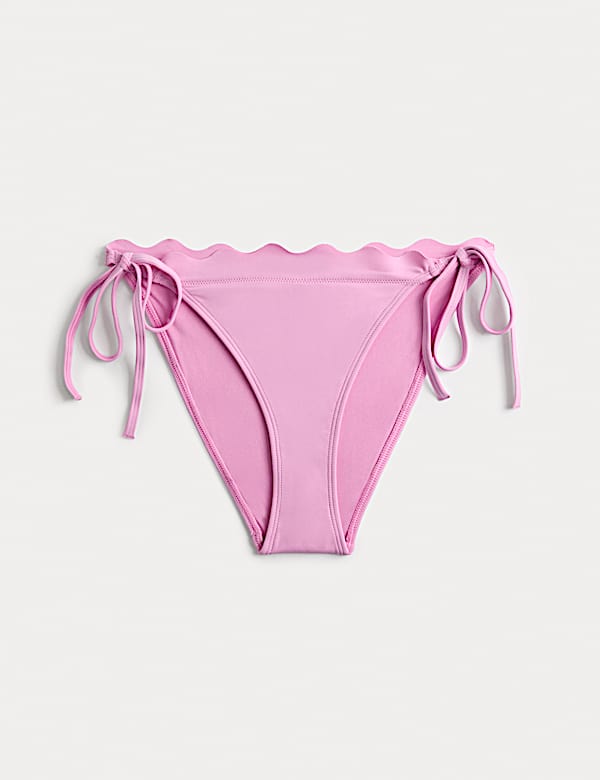 Bas de bikini sculptant festonn&eacute; &agrave; nouer sur les c&ocirc;t&eacute;s - LU