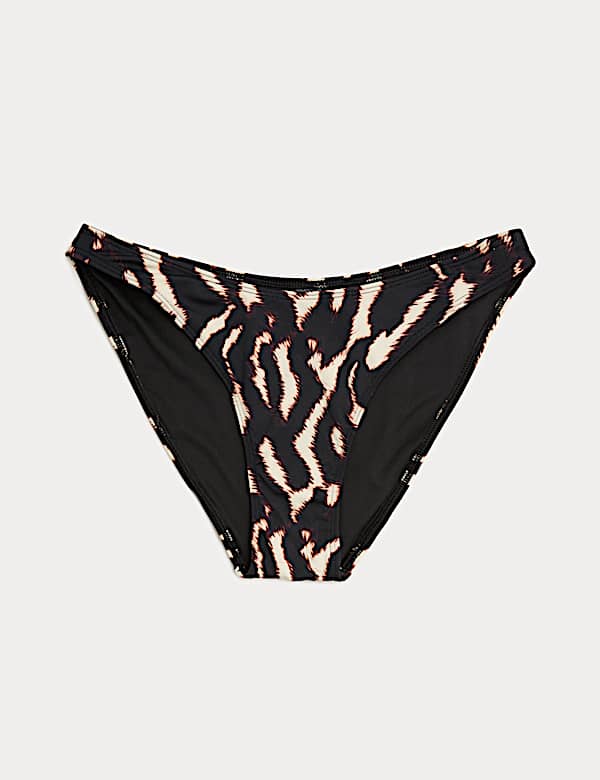 Printed High Leg Bikini Bottoms - NL