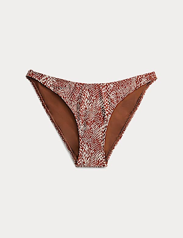 Printed High Leg Bikini Bottoms - AU