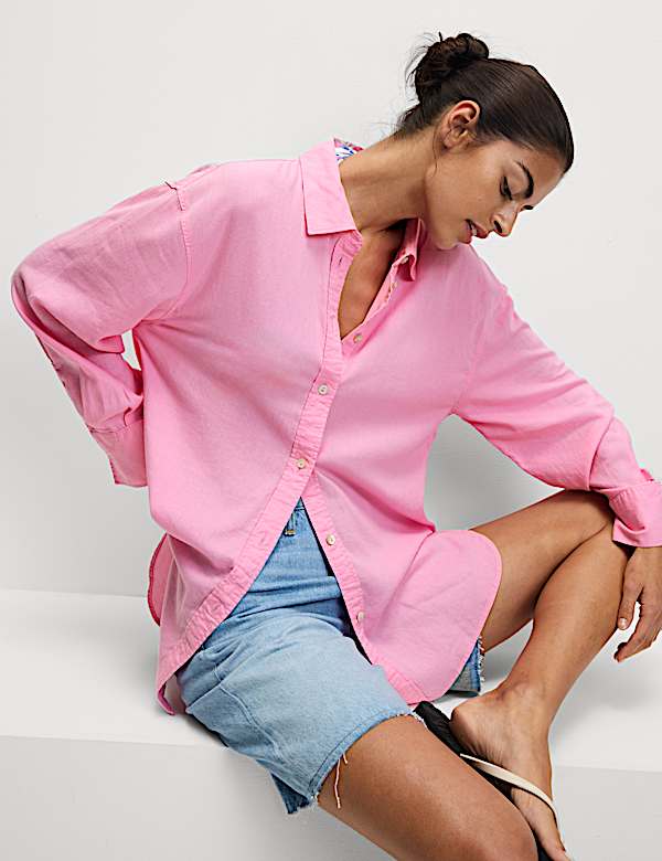Linen Rich Relaxed Shirt