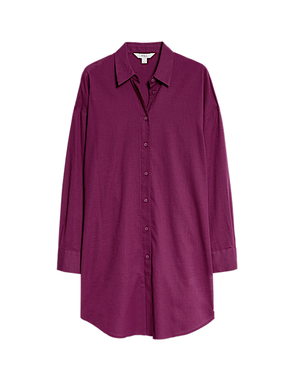 Pure Cotton Collared Beach Shirt