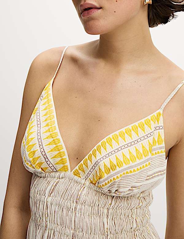 Cotton Rich Strappy Midaxi Beach Dress