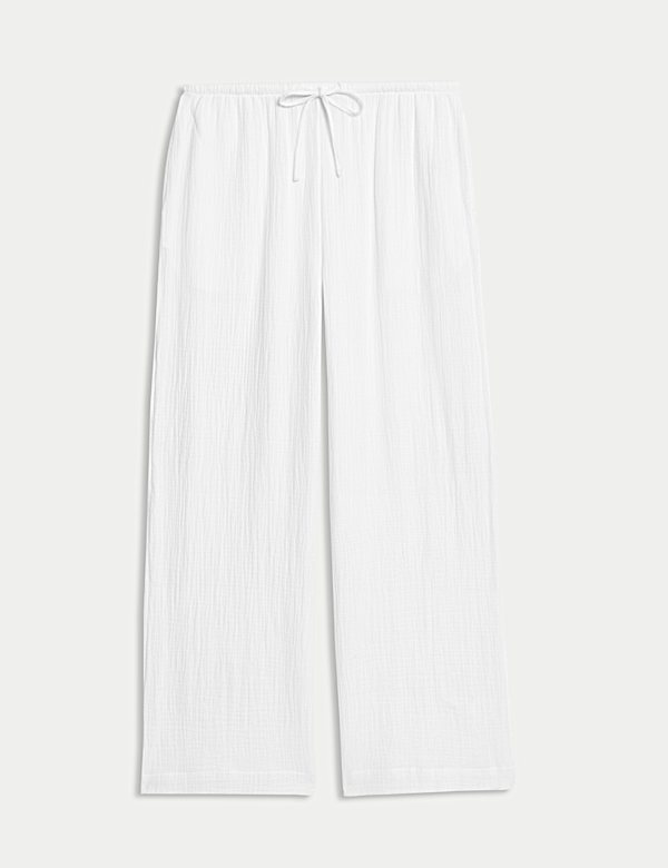 Pure Cotton Drawstring Trousers - DE