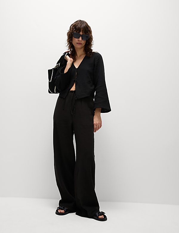 Pantalon 100 % coton avec cordon - LU