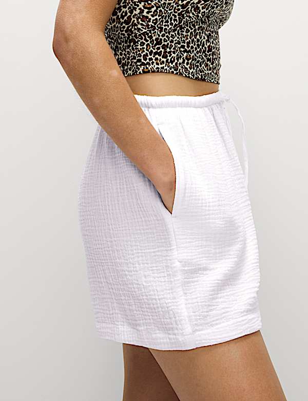 Strandshorts aus reiner Baumwolle - DE