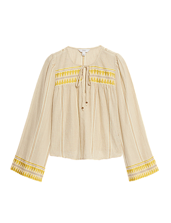 Cotton Rich Jacquard Beach Shirt