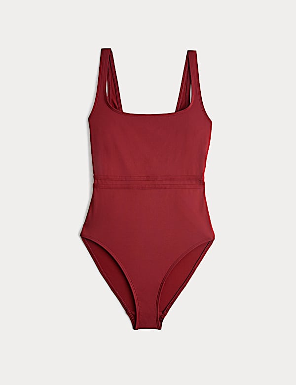 Sculpt Scoop Neck Panelled Swimsuit - CZ
