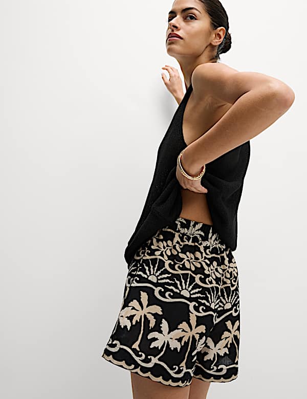 Pure Cotton Printed Beach Shorts