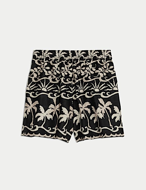 Pure Cotton Printed Beach Shorts - JO