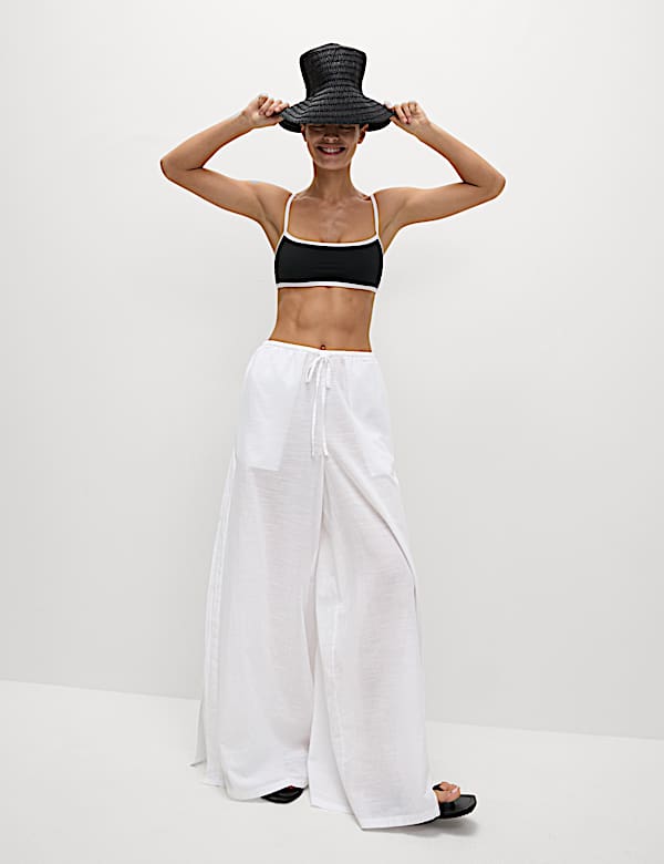 Pure Cotton Beach Trousers - CY