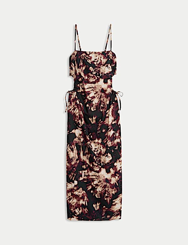 Pure Cotton Printed Cut Out Maxi Beach Dress - JE