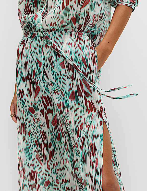 Printed Drawstring Beach Trousers