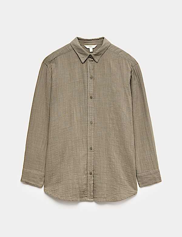 חולצת חוף מכותנה טהורה עם בד כפול - IL