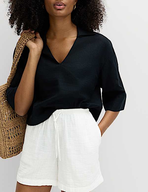 Pure Cotton Double Cloth Shorts - CA