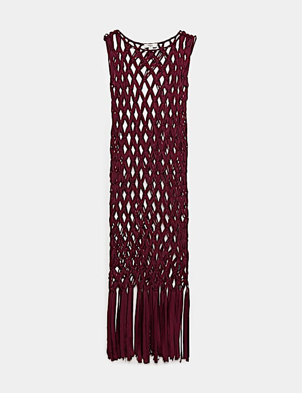Macrame Sheer Maxi Beach Dress - SE