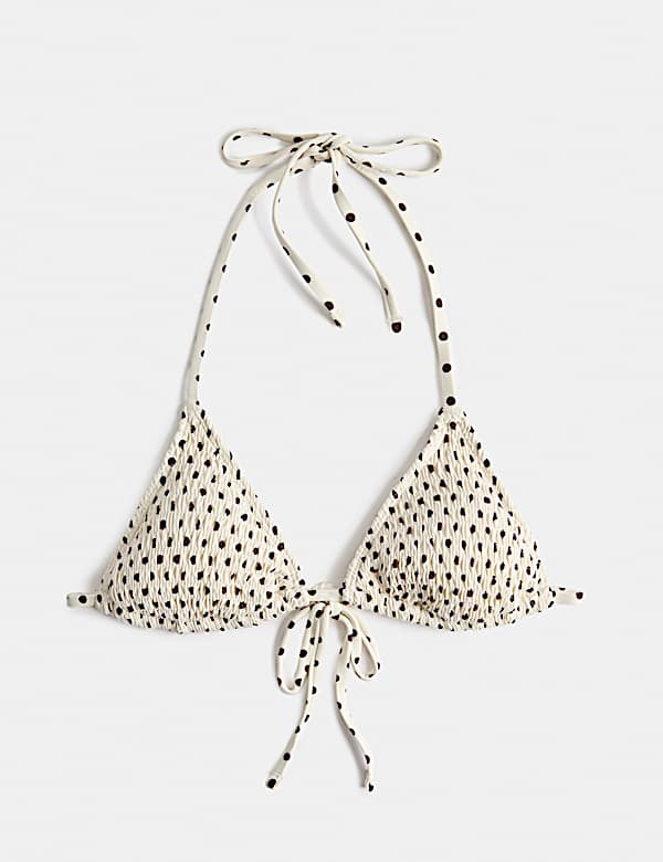 Printed Triangle Bikini Top - PT
