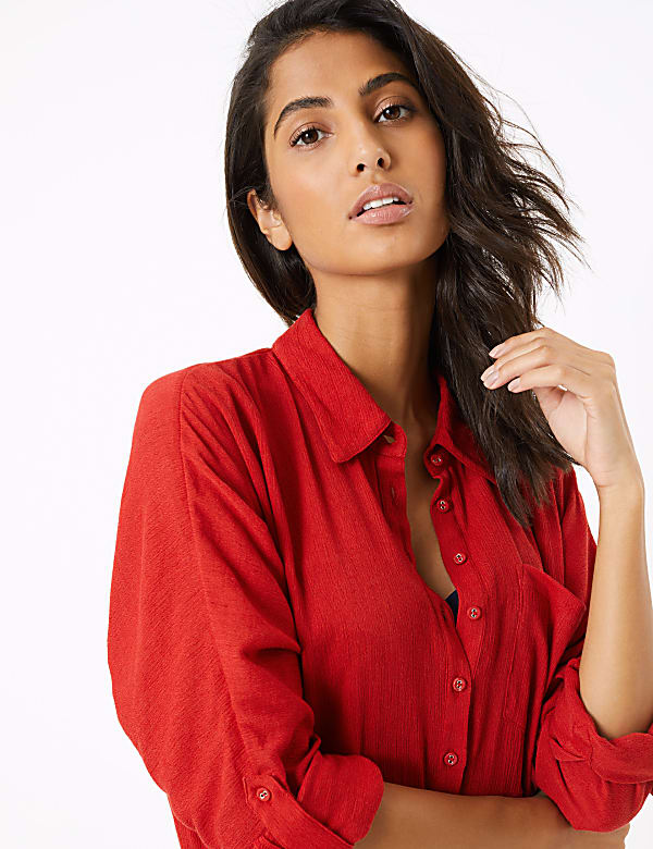 Cotton Rich Shirt Beach Dress