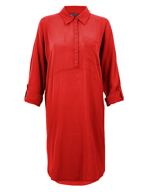 Cotton Rich Shirt Beach Dress