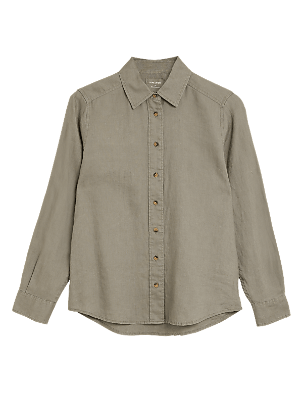Pure Linen Long Sleeve Shirt