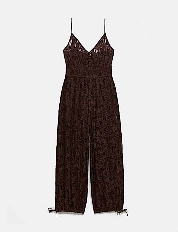 Cotton Rich Lace Balloon Jumpsuit - KR