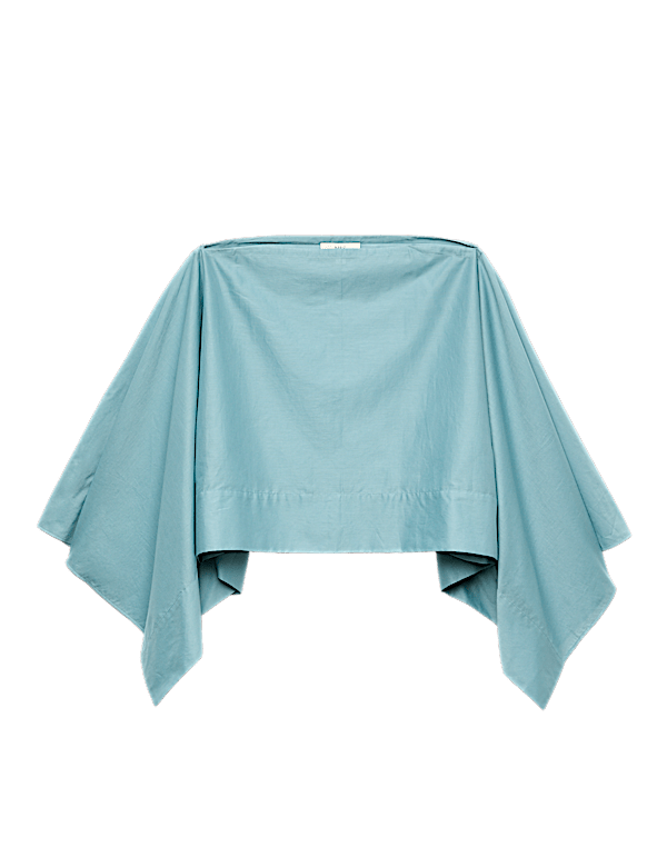 Pure Cotton Sheer Cape Top