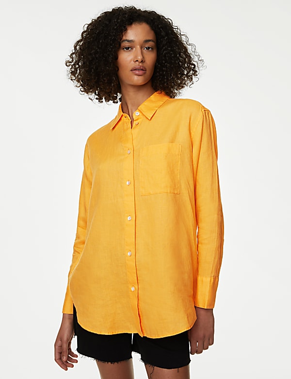 Pure Linen Oversized Shirt