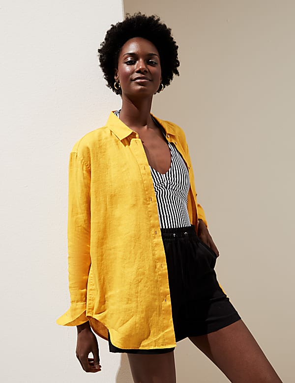 Pure Linen Oversized Shirt