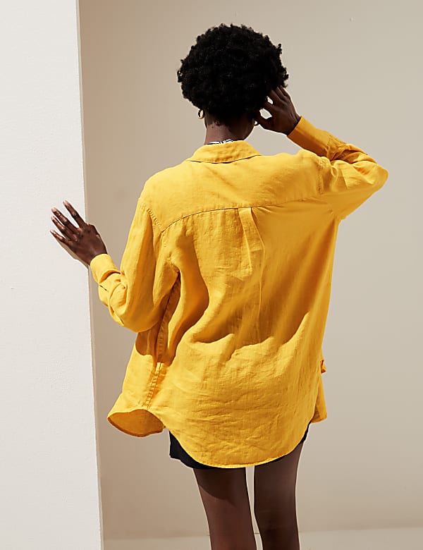 Pure Linen Oversized Shirt