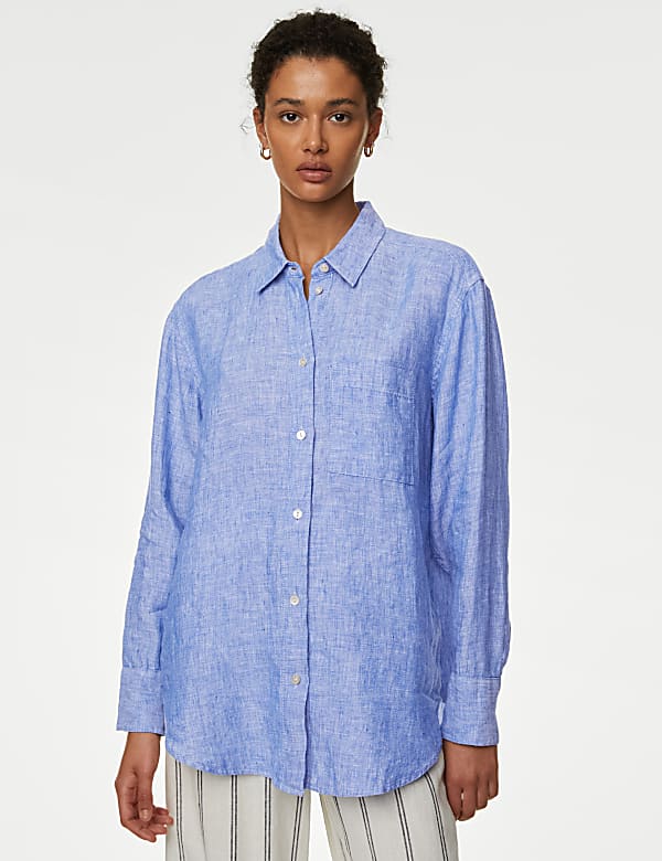Pure Linen Oversized Shirt