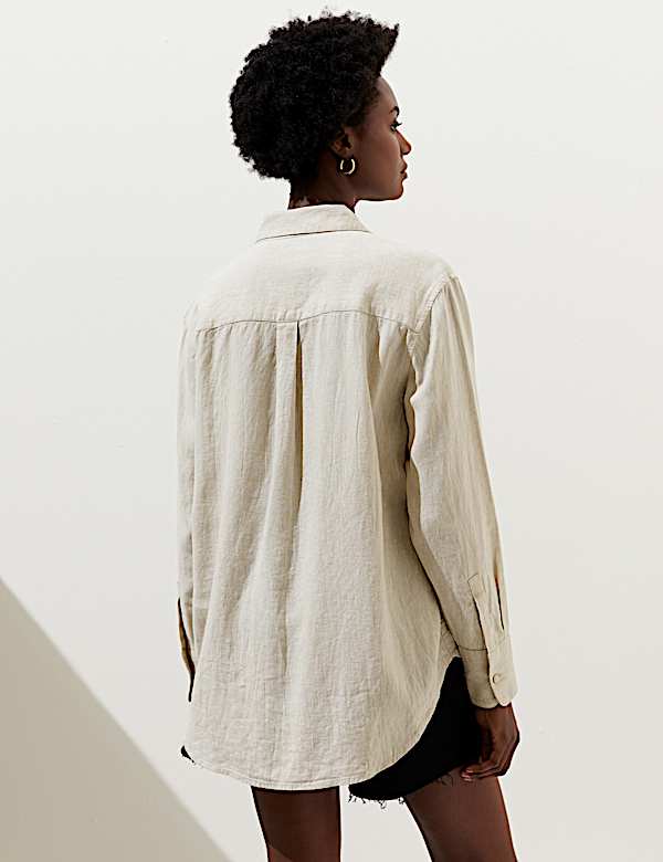 Pure Linen Oversized Shirt
