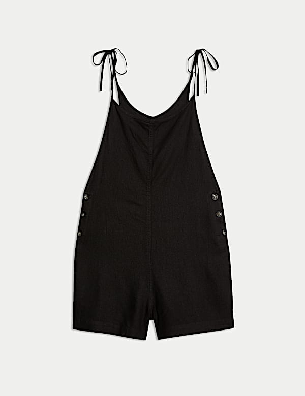 Linen Rich Strappy Playsuit - RS