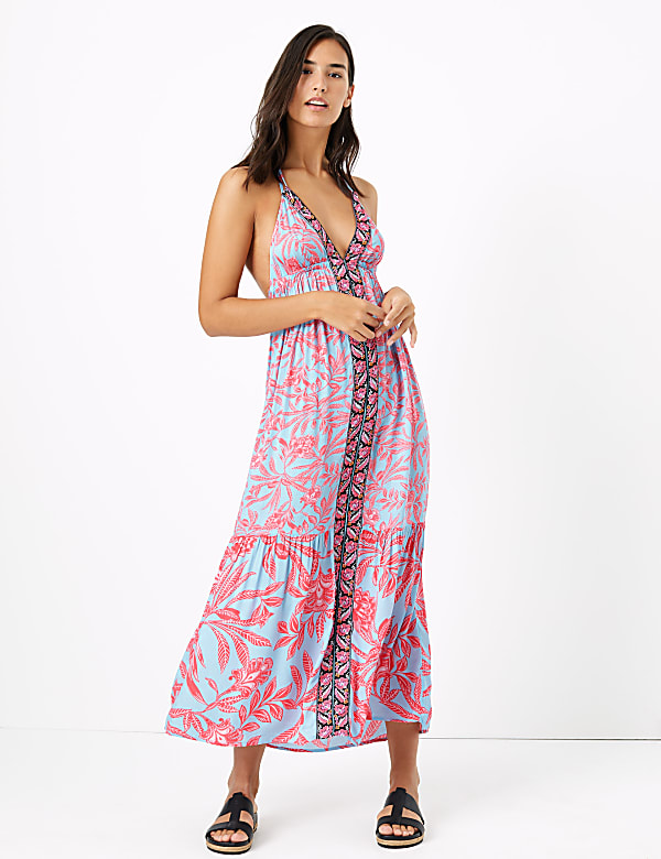 Floral Maxi Beach Dress
