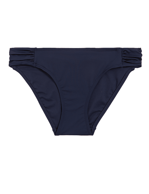 Ruched Hipster Bikini Bottoms