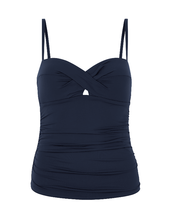 Tummy Control Bandeau Tankini Top