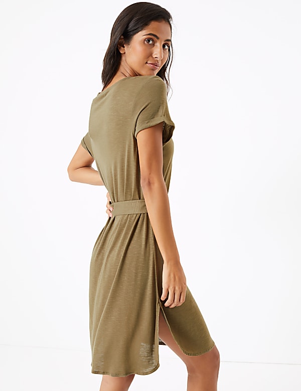 Jersey Belted Beach Dress