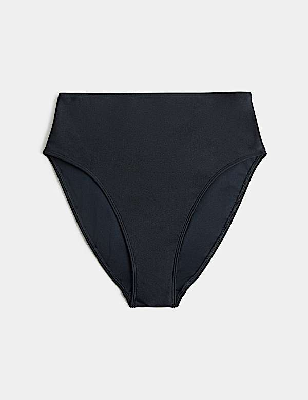 High Waisted High Leg Bikini Bottoms - NZ