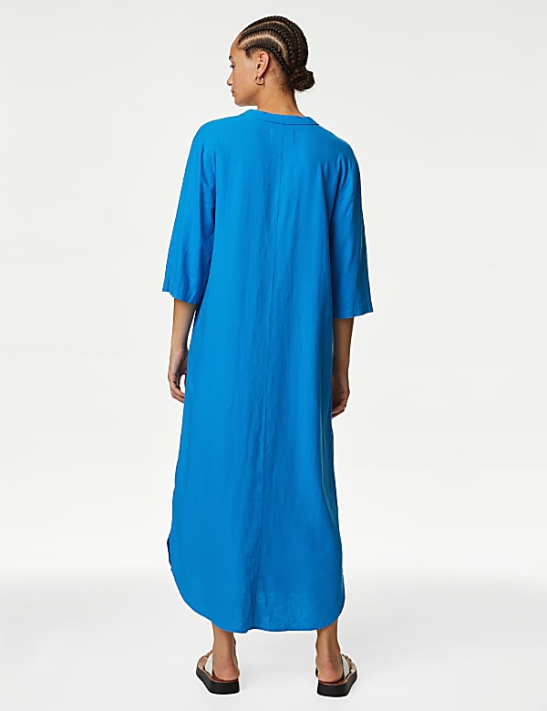 Linen Rich V-Neck Tunic - FR