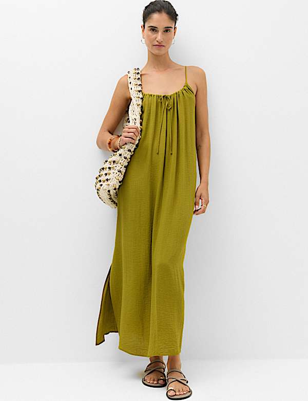 Strappy Tie Back Maxi Beach Dress
