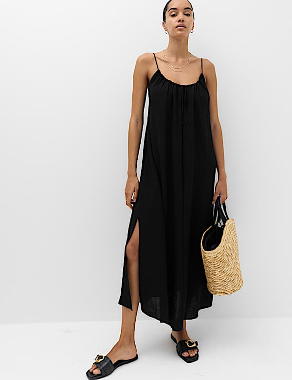 Strappy Tie Back Maxi Beach Dress