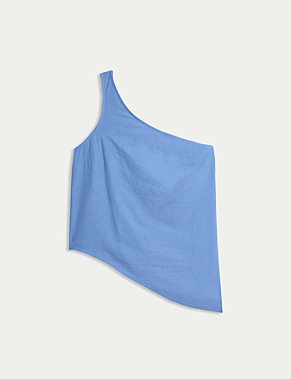 Linen Rich One Shoulder Top - SK