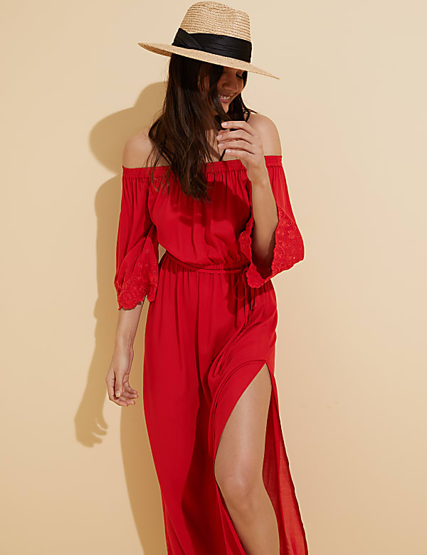 Beach bardot dress best sale