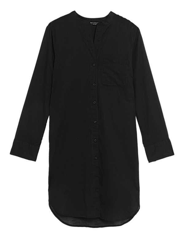 Pure Cotton Longline Beach Cover Up Shirt