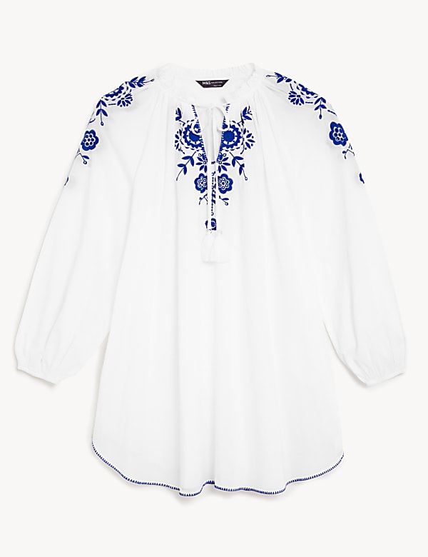 Pure Cotton Beach Cover Up Kaftan - US