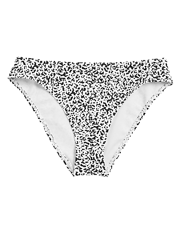Animal Print High Leg Bikini Bottoms