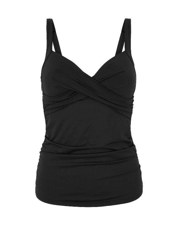 Tummy Control Plunge Tankini Top