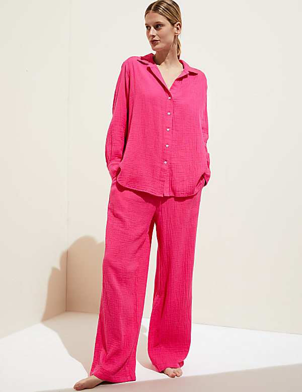 Pure Cotton Textured Beach Shirt