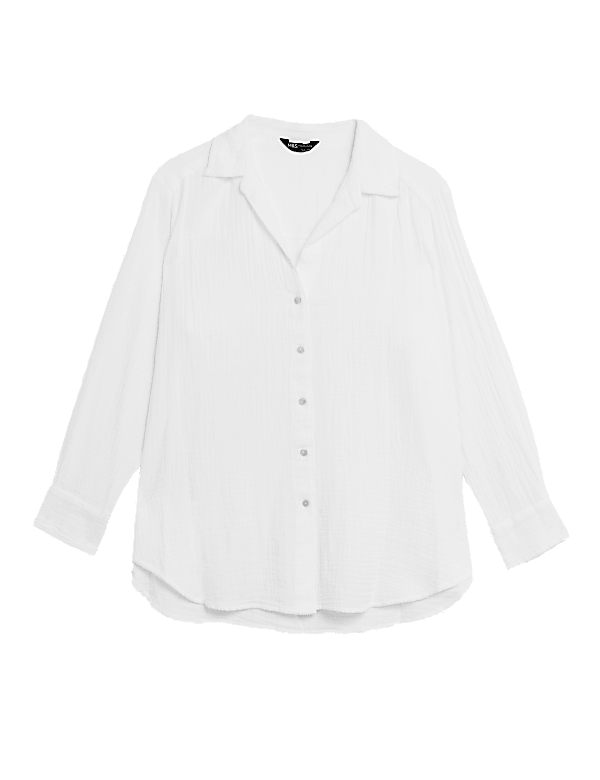 Pure Cotton Textured Beach Shirt