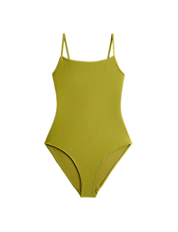 Sheen Cami Scoop Neck Swimsuit